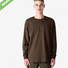American Apparel Super Heavyweight Long Sleeve T-Shirt with Pocket