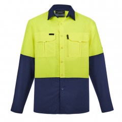 Mens Hi Vis Outdoor Long Sleeve Shirt