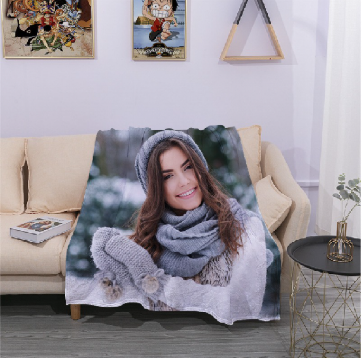 Full colour sublimation flannel blanket withers and co1