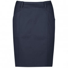 Womens Mid Waist Stretch Chino Skirt