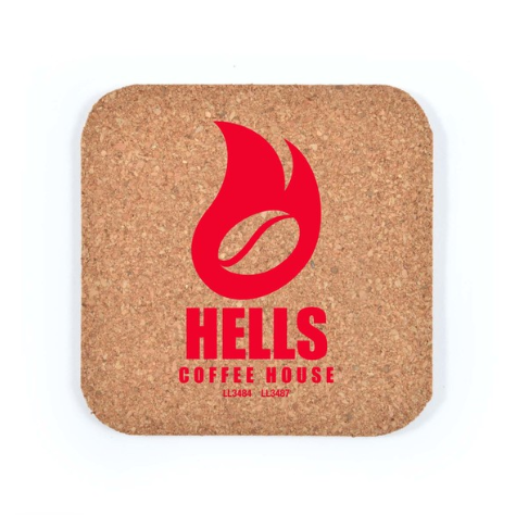 Villa Cork Square Coaster | Custom Coasters NZ | Custom Printed Coasters NZ | Custom Merchandise | Merchandise | Customised Gifts NZ | Corporate Gifts | Promotional Products NZ | Branded merchandise NZ | Branded Merch | Personalised Merchandise | 