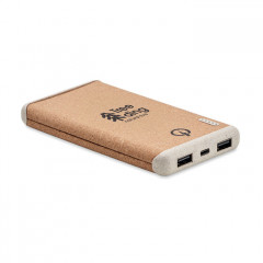 Ralia Cork/Wheat Straw Wireless Charger and Power Bank