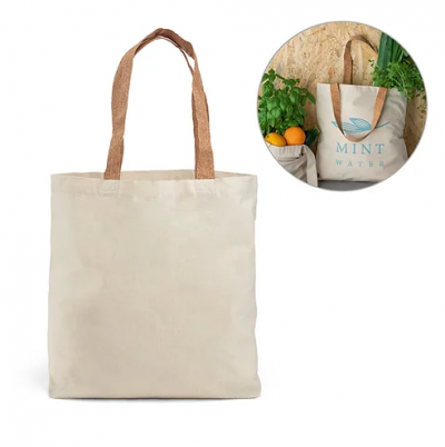 Cork Handle Cotton Bag