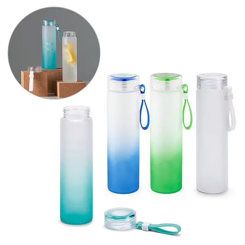 Gradient Glass Bottle | Glass Drink Bottle NZ | Glass Drink Bottle | Glass Water Bottle | Glass Water Bottle NZ | Glass Drinking Bottle | Custom Merchandise | Merchandise | Customised Gifts NZ | Corporate Gifts | Promotional Products NZ | Branded merch