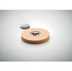 Bamboo Bottle Opener Coaster