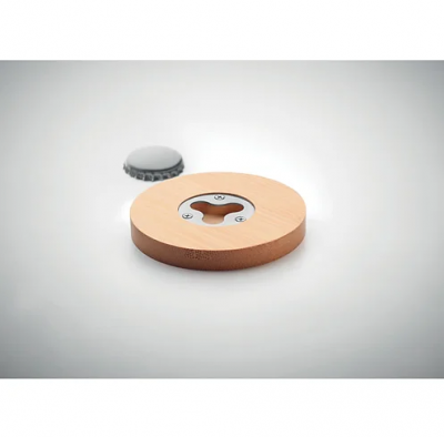 Bamboo Bottle Opener Coaster