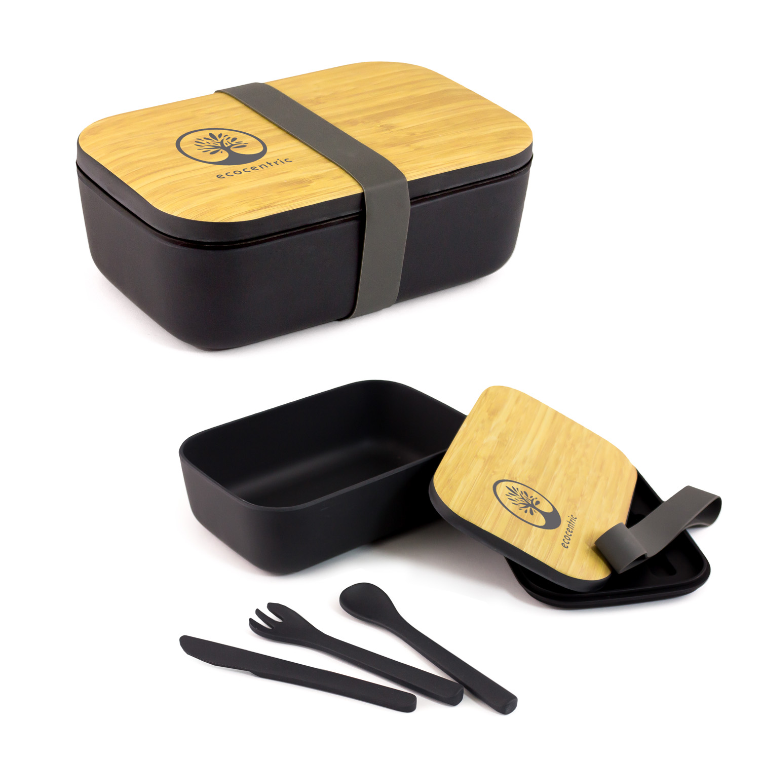 Bamboo Fibre Lunch Box & Cutlery Set | Branded Lunch Box NZ | Custom Lunch Box NZ