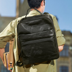 Pierre Cardin Leather Backpack 