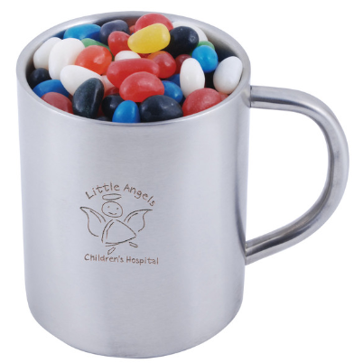 Assorted Colour Mini Jelly Beans in Java Mug