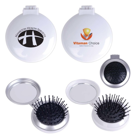 Compact Pop Up Brush / Mirror Set