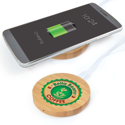 Arc Round Bamboo Wireless Charger