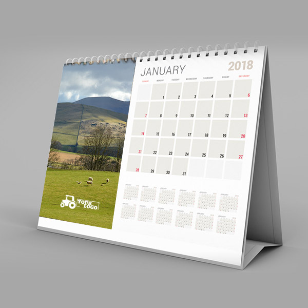 A6 Desk Calendar | Desk Calendar | Company Desk Calendar