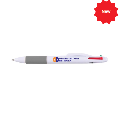 Supra 4 Colour White Pen | Wholesale Pens Online | Personalised Pens NZ | Custom Merchandise | Merchandise | Customised Gifts NZ | Corporate Gifts | Promotional Products NZ | Branded merchandise NZ | Branded Merch | Personalised Merchandise | Custom Promo