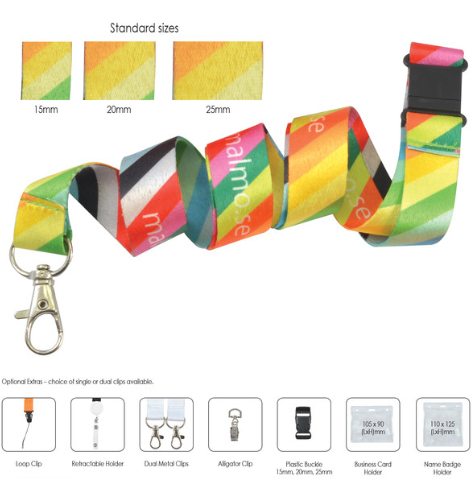 Azure Sublimated Lanyard | Personalised Lanyards NZ | Printed Lanyards NZ | Lanyards NZ | Lanyards | Custom Merchandise | Merchandise | Customised Gifts NZ | Corporate Gifts | Promotional Products NZ | Branded merchandise NZ | Branded Merch | 