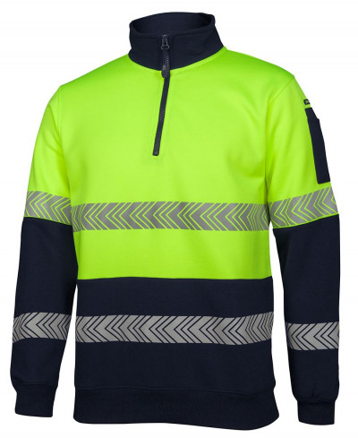 Hi Vis ½ Zip Segmented Tape Fleece 
