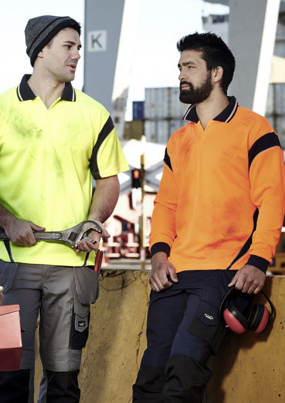 Mens Hi Vis Aztec Polo - Short Sleeve | Withers and Co | Hi Vis Apparel