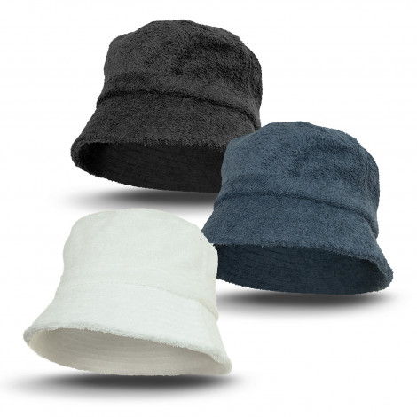 Personalised Towelling Bucket Hats | Bondi Terry Towelling Bucket Hat | Branded Towelling Bucket Hats