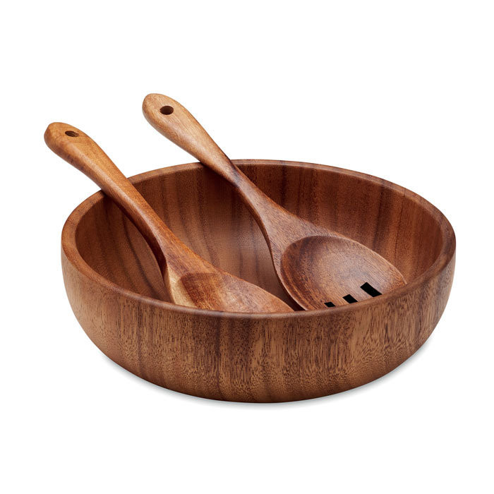 Wooden Salad Bowl, Acacia Walnut Wood Salad Bowl