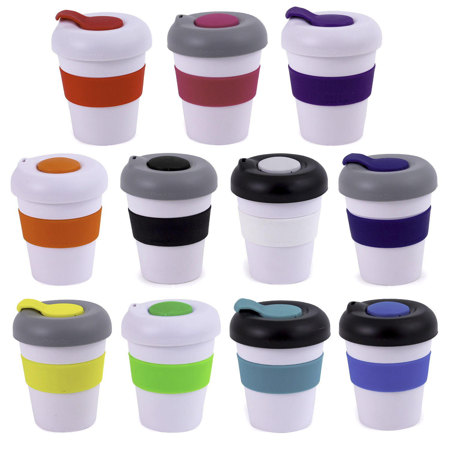 Plastic Karma Kup - Smooth Lid With Dome | Promotional Products NZ | Withers & Co
