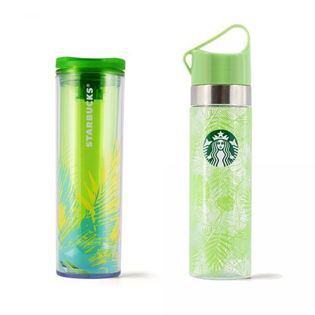 starbucks green palm tumbler bottle 1659000982