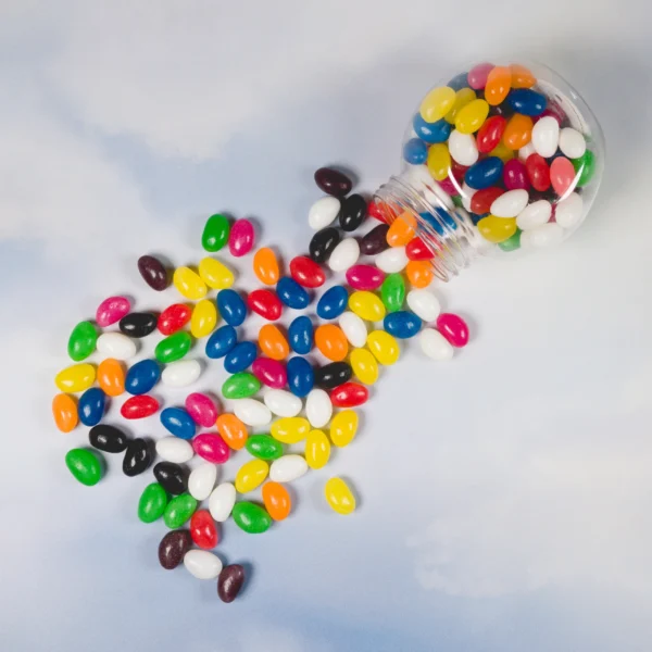 Assorted Colour Mini Jelly Beans in Container - Image 7