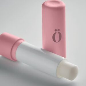 Vegan lip balm in recycled ABS case