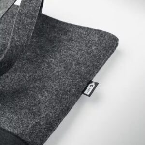 Duo Indico Felt Shopping Bag