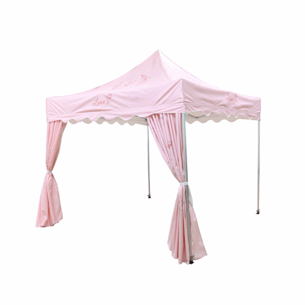 10x10 Tent with Scalloped Valances and Curtains - Image 7