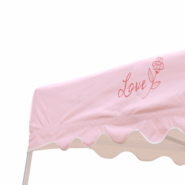 10x10 Tent with Scalloped Valances and Curtains - Image 6