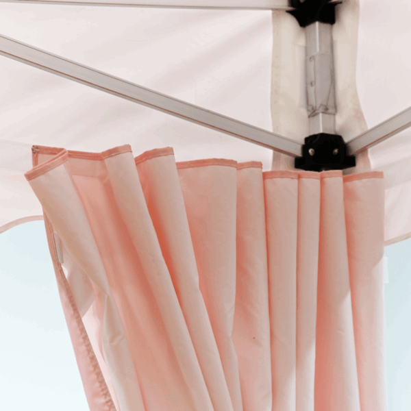 10x10 Tent with Scalloped Valances and Curtains - Image 4