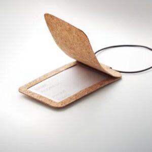 Cork luggage tag