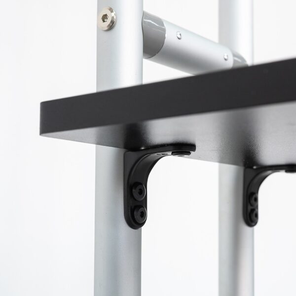 S Shaped Banner Stand With Display Shelves - Image 6