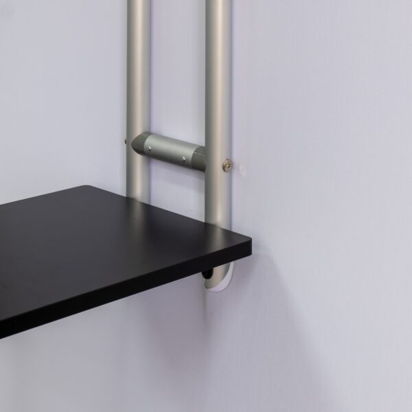 S Shaped Banner Stand With Display Shelves - Image 3