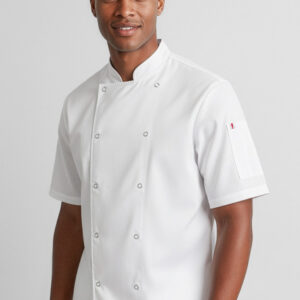 Mens Zest Short Sleeve Chef Jacket